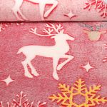 Wellness Fleece - X-MAS Glow in the Dark Eiskristalle Rot