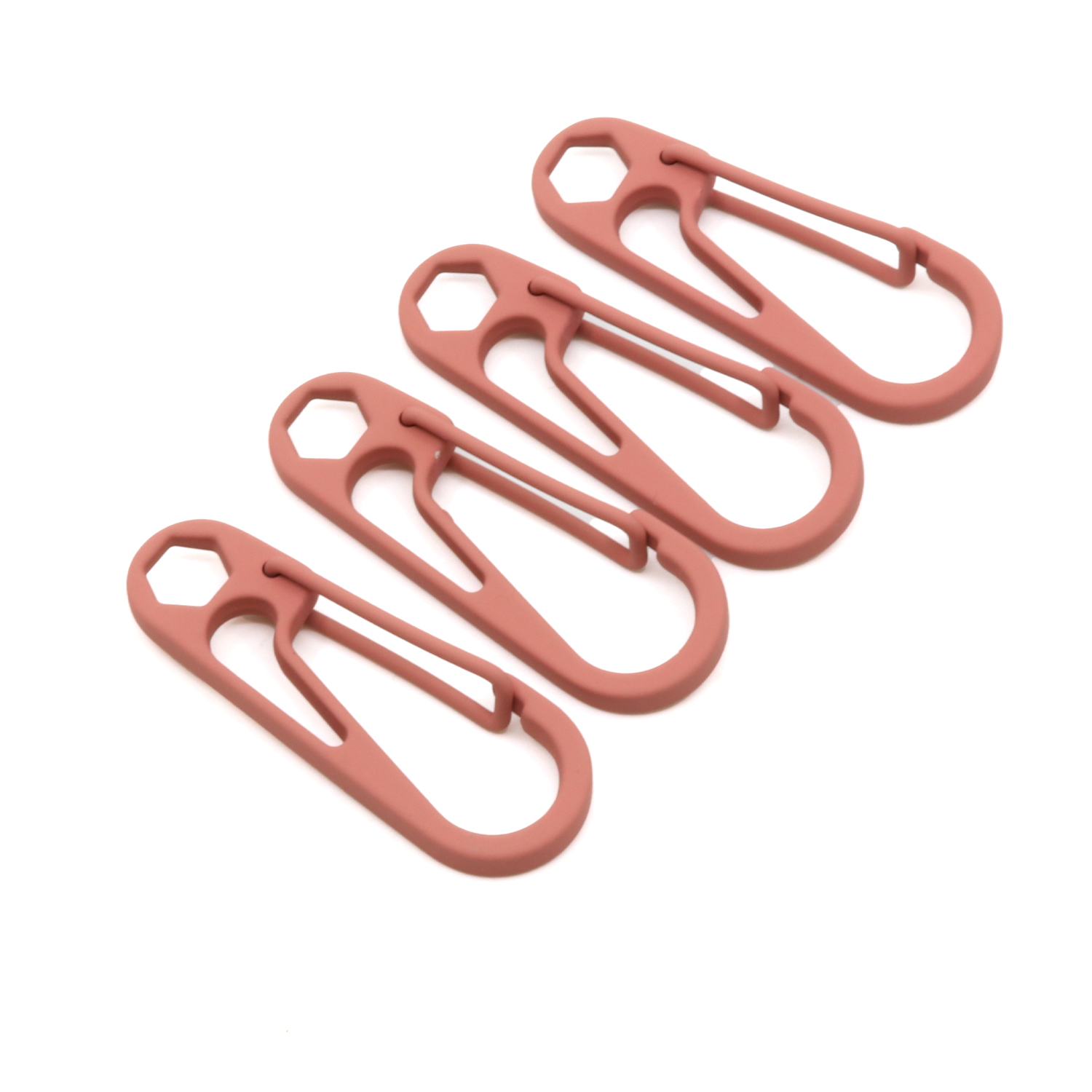 Metall Kordelkarabiner altrosa D213-1 Metall Kordelkarabiner altrosa D213-1