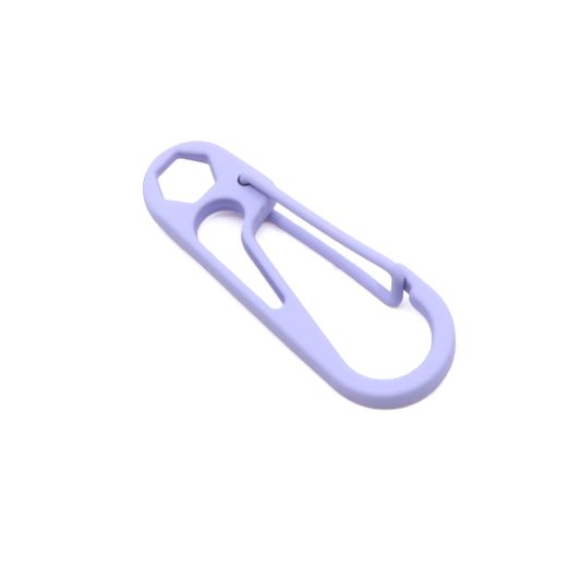 Metall Kordelkarabiner flieder D268