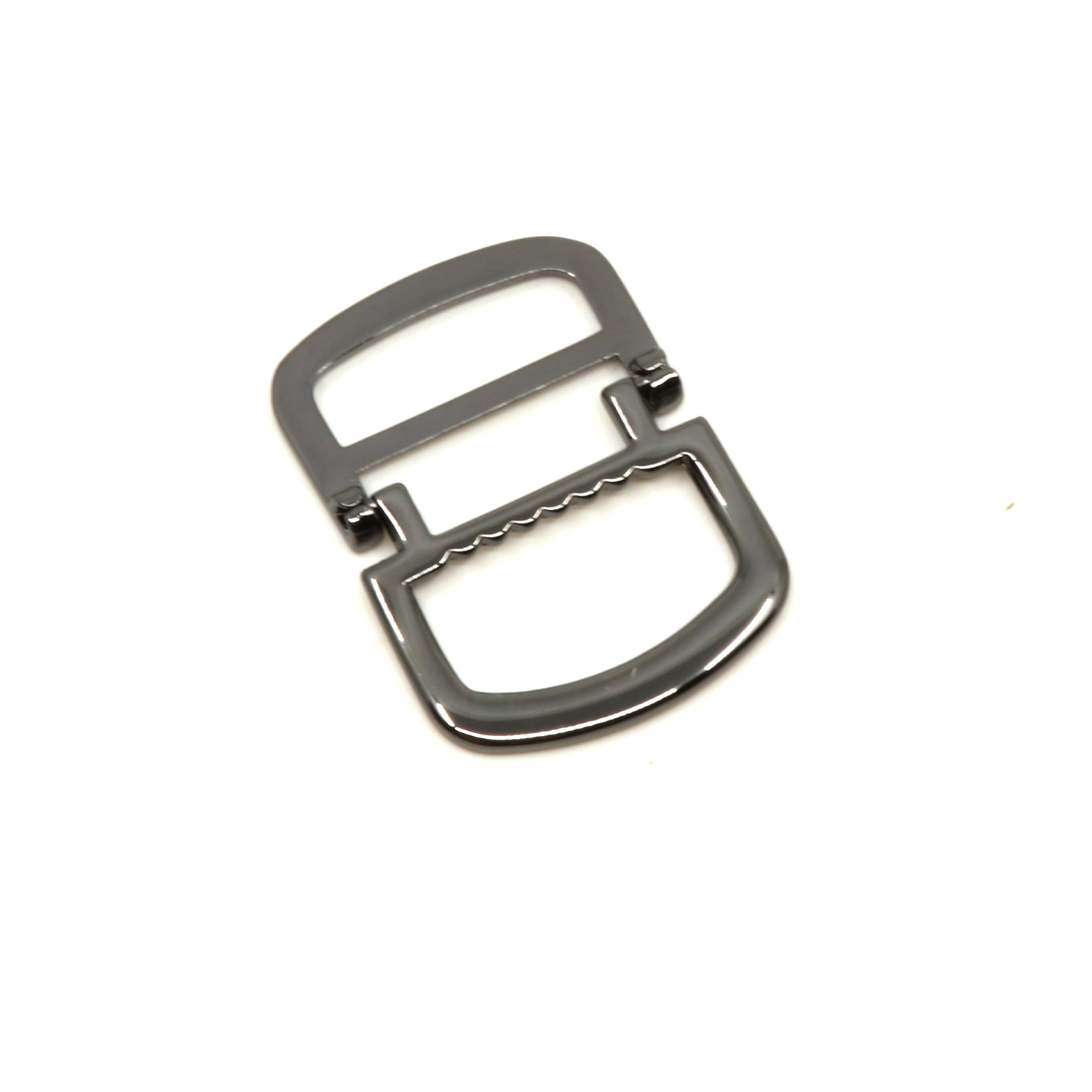 Klappbarer Doppel-D-Ring 25mm gunmetal-2 Klappbarer Doppel-D-Ring 25mm gunmetal-2