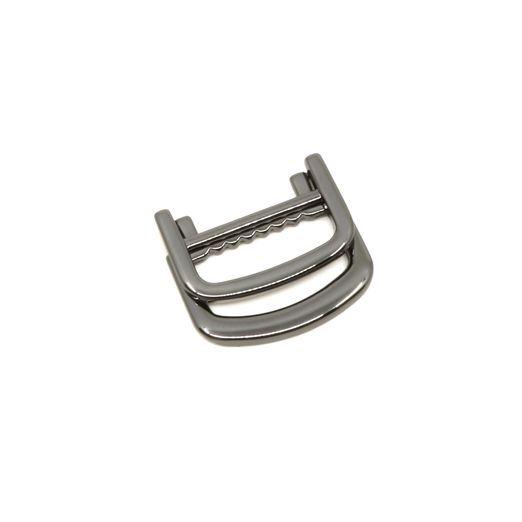 Klappbarer Doppel-D-Ring 25mm gunmetal Klappbarer Doppel-D-Ring 25mm gunmetal