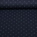 Jeans - Jacquard Destroyed Bleu foncé Extra-large