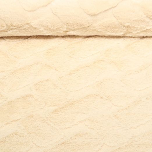 Fausse fourrure - Abstrait Uni Beige