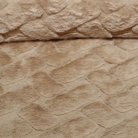 Fausse fourrure - Abstrait Uni Marron clair