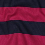 Bavlněné plátno - pruhy navy berry