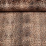 Jersey velours - Super Soft Léopard Petit Marron