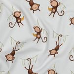 Maglia organica - stampa digitale scimmia bianca Maglia organica - stampa digitale scimmia bianca