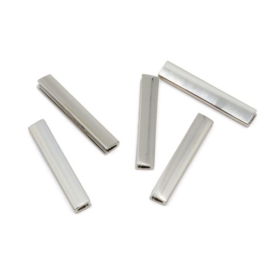 Gurtbandenden Premium 40mm silber - 5 Stück Gurtbandenden Premium 40mm silber - 5 Stück