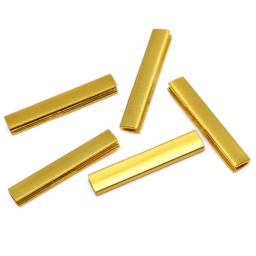 Gurtbandenden Premium 40mm gold - 5 Stück Gurtbandenden Premium 40mm gold - 5 Stück