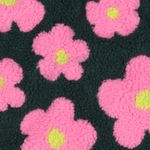 Peluche polar - flores verde rosa Peluche polar - flores verde rosa
