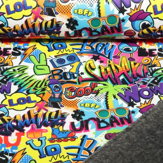 Polaire alpine - Impression numérique Graffiti Multicolore