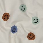 Baumwoll-Flanell - Smileys Ecru Braun