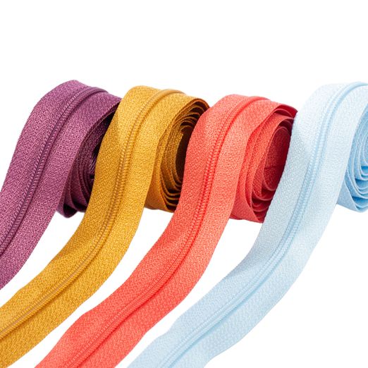 Endlos Reißverschluss 4mm Raupe - Meterware Endlos Reißverschluss 4mm Raupe - Meterware