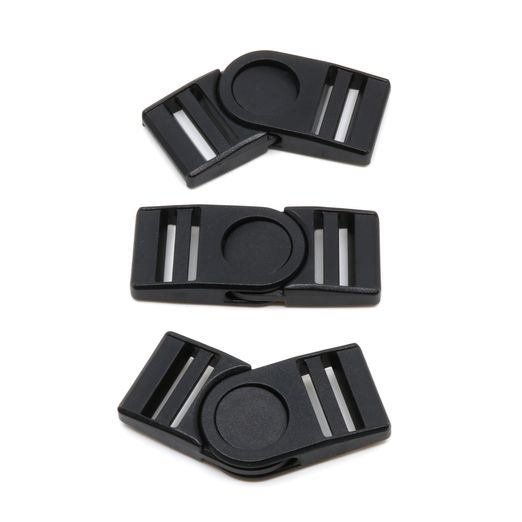 Drehbare Steckschnalle 25mm schwarz