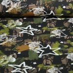 Sweat d'été - French Terry Impression numérique Tableau de graffiti Vert