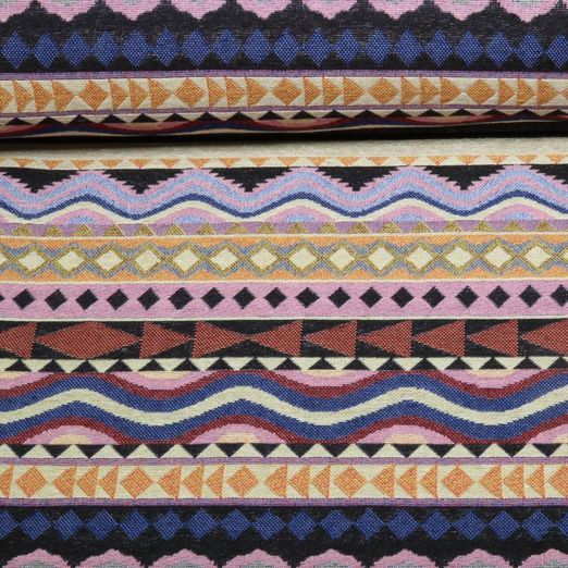Gobelin - Geometric Streifenmix Multicolor