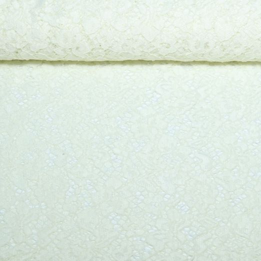 Tissu dentelle Johanna - Uni Ivoire