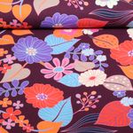 Toile canevas bio - Hamburger Liebe Gleam Bloomorama Bordeaux