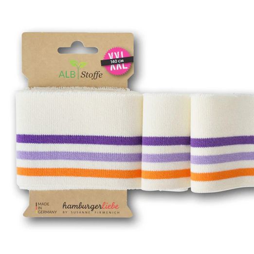 Cuff Me College - creme - flieder - orange