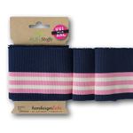 Cuff Me College - marine - rosa - creme