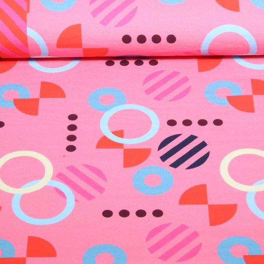 Toile canevas bio - Hamburger Liebe Gleam Playshape Rose vif