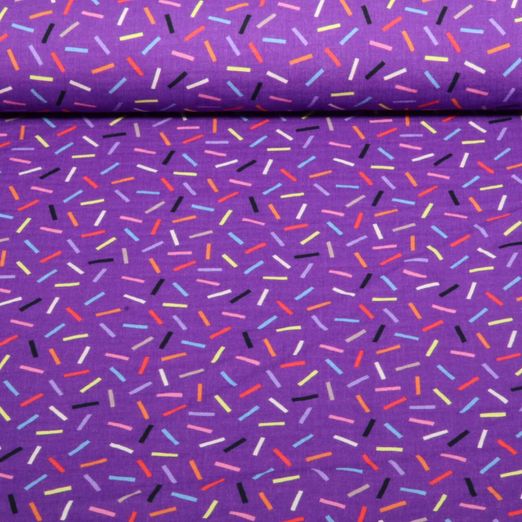 Mousseline bio lisse - Hamburger Liebe Gleam Glimmerbits Violet