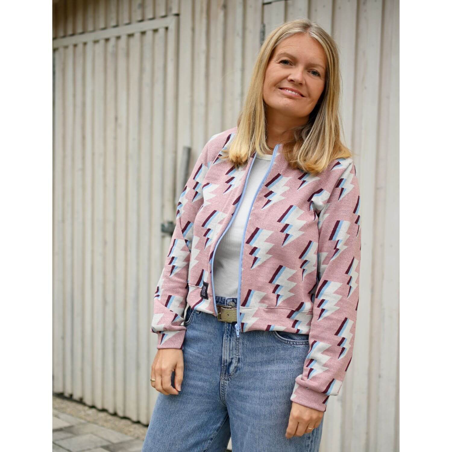 Jersey jacquard bio - Hamburger Liebe Gleam Zappy Rose-1 Jersey jacquard bio - Hamburger Liebe Gleam Zappy Rose-1