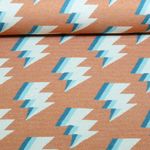 Jersey jacquard bio - Hamburger Liebe Gleam Zappy Marron