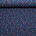 Organiczny muślin gładki - HHL Gleam Navy
