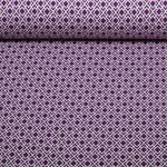 Ekologisk Jacquard Jersey - HHL Gleam Tiny Tango Stickad Lila