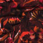 Jersey di cotone - stampa digitale fiori ad acquerello bordeaux Jersey di cotone - stampa digitale fiori ad acquerello bordeaux