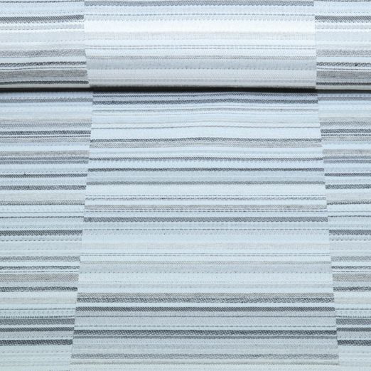 Toile jacquard durable - Rayures Design Gris