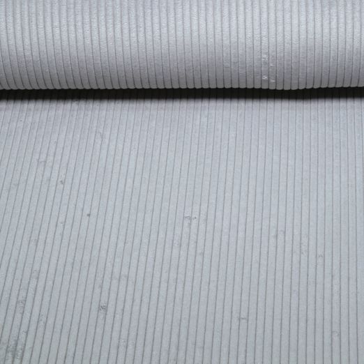 Velours côtelé - Larges côtes - Uni 4,5mm Gris