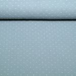 Gaze de coton plumetis - Bleu indigo Uni