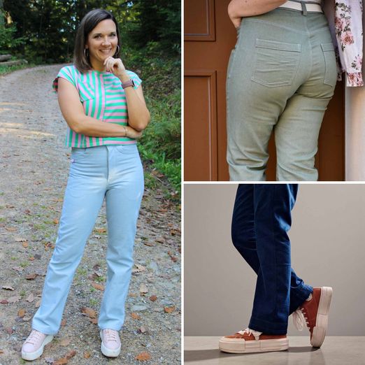 Jeans - Der blaue Pfad Damen Kurzgrößen - Schnittmuster eBook Jeans - Der blaue Pfad Damen Kurzgrößen - Schnittmuster eBook