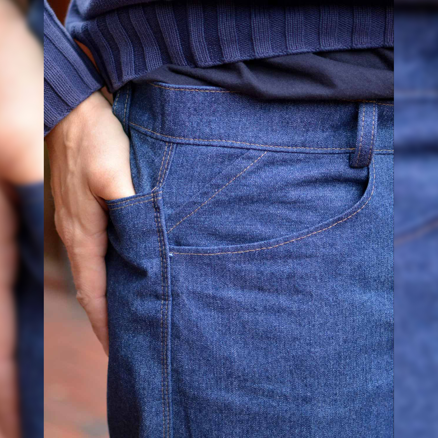 Jeans - Der blaue Pfad Herren Kurzgrößen - Schnittmuster eBook-8 Jeans - Der blaue Pfad Herren Kurzgrößen - Schnittmuster eBook-8