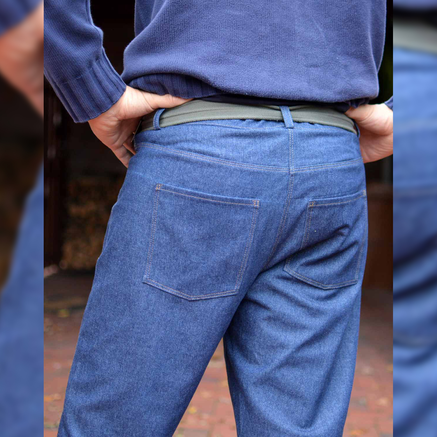 Jeans - Der blaue Pfad Herren Normalgrößen - Schnittmuster eBook-7 Jeans - Der blaue Pfad Herren Normalgrößen - Schnittmuster eBook-7