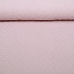 Gaze de coton plumetis - Rose Uni