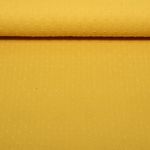 Gaze de coton plumetis - Jaune ocre Uni