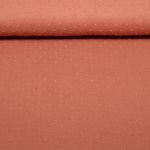 Gaze de coton plumetis - Cuivre Uni