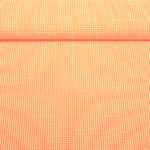 Seersucker Popeline - Vichy Karo Neon Orange Seersucker Popeline - Vichy Karo Neon Orange