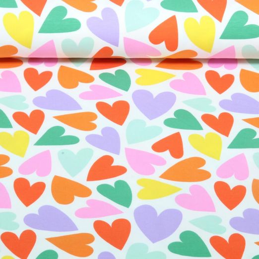 Jersey - Multicolore Coeurs Blanc
