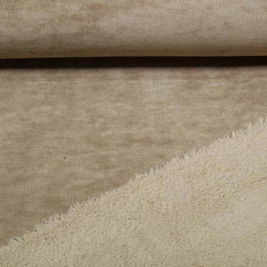 Polaire teddy - Double Face Velours Marron