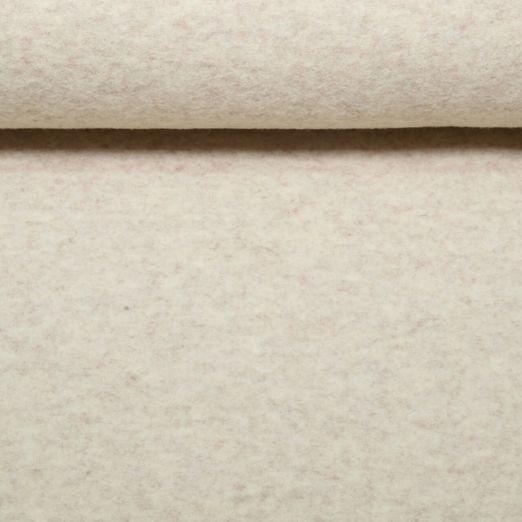 Wollfleece Merino - Uni Sand Melange Mulesingfrei