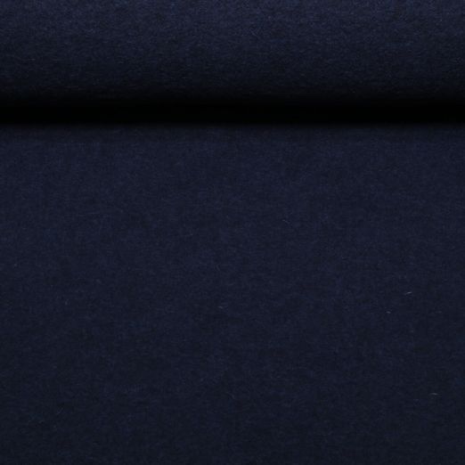Wollfleece Merino - Uni Marine Melange Mulesingfrei