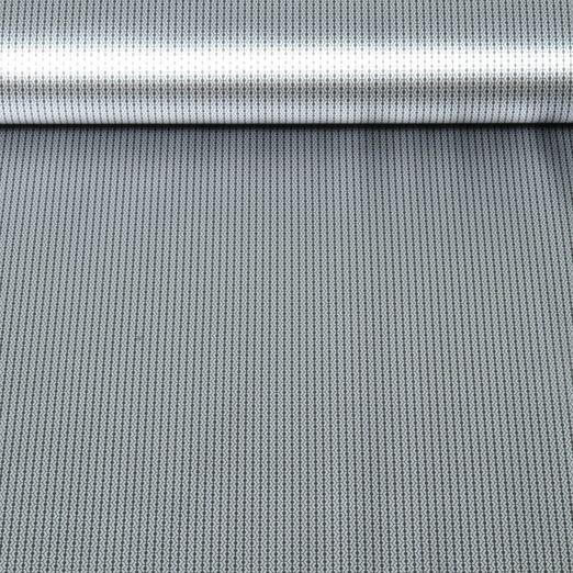Tissu de doublure thermique - Thermo-isolant Réfléchissant Points Argenté Noir