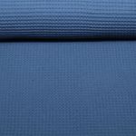 Waffelpique Lotta - Uni Dunkles Jeansblau