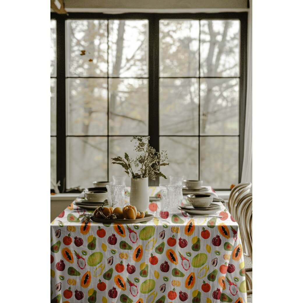 Toile canevas - Aspect lin Impression digitale Fruits Naturel-1 Toile canevas - Aspect lin Impression digitale Fruits Naturel-1