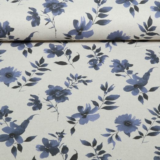 Canvas - Digital aspect lin fleurs nature