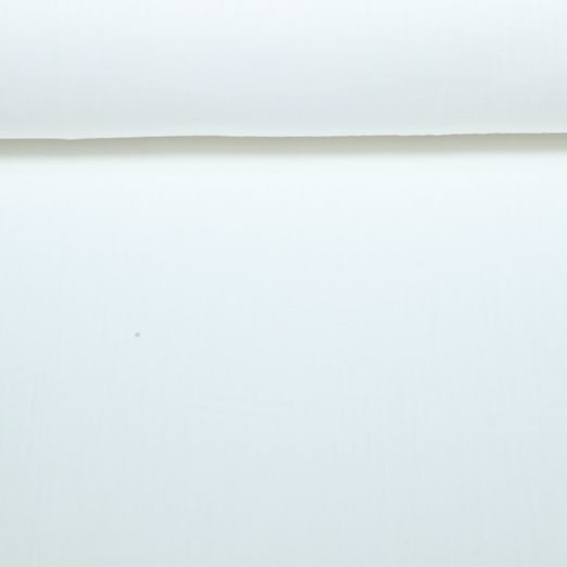 Leichter Baumwoll-Musselin Extrabreit - Uni Weiß 280 cm